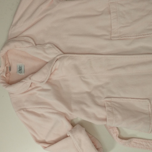 Blush Pink 100% Turkish Cotton Terry Robe Soft & Feminine Quality by Cypress 48" - Picture 10 of 12